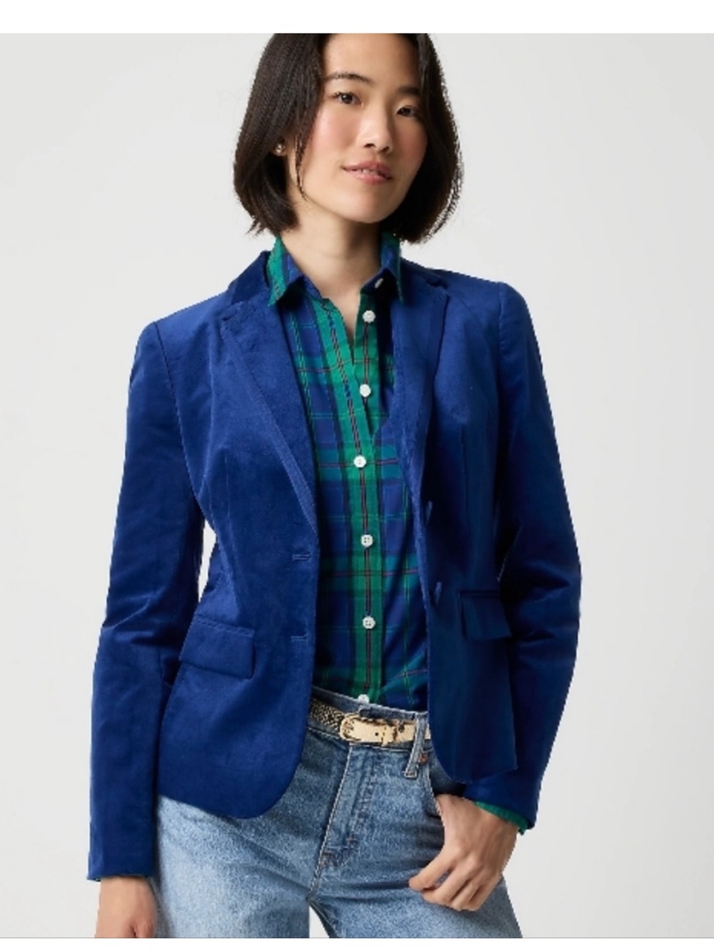 NWOT J. Crew Women's Velvet Schoolboy Corduroy Blazer Size 12